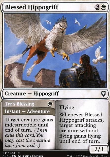 Featured card: Blessed Hippogriff / Tyr's Blessing